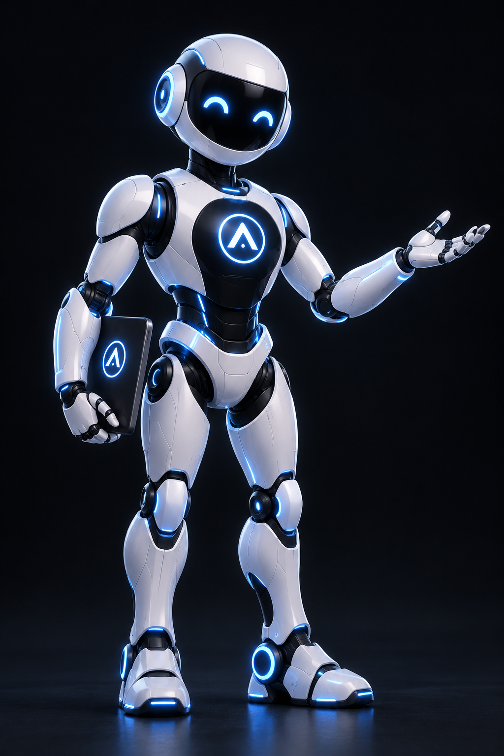 ANCHOR humanoid robot mascot